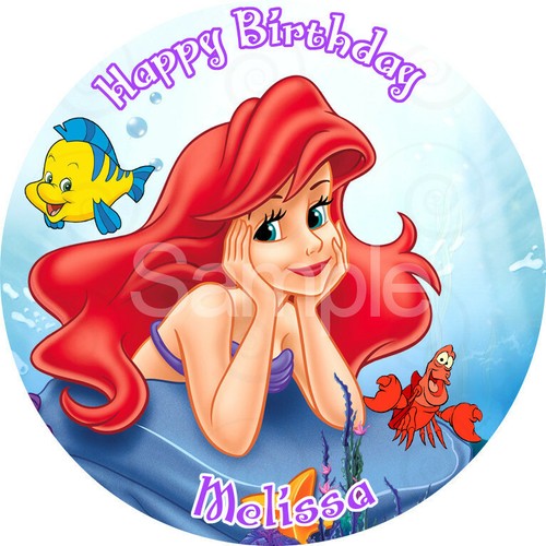 Ariel THE LITTLE MERMAID Edible cake topper image - Picture 7 of 10