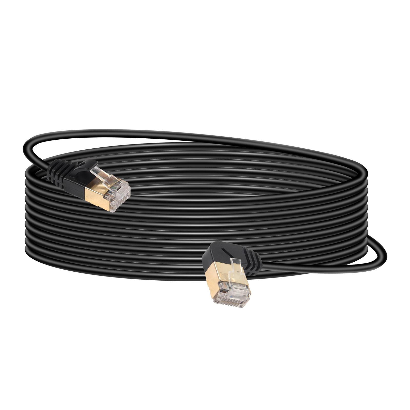 High-Speed 16.4FT Cat8 Gaming Ethernet Cable with Gold-Plated Angled Plug-image