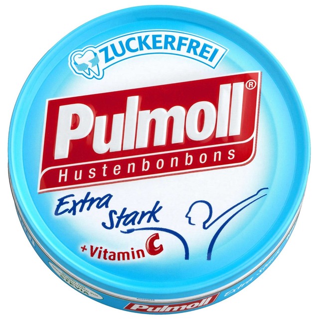Made in Germany Pulmoll Cough Drops Extra Stark SUGAR FREEClassic50g