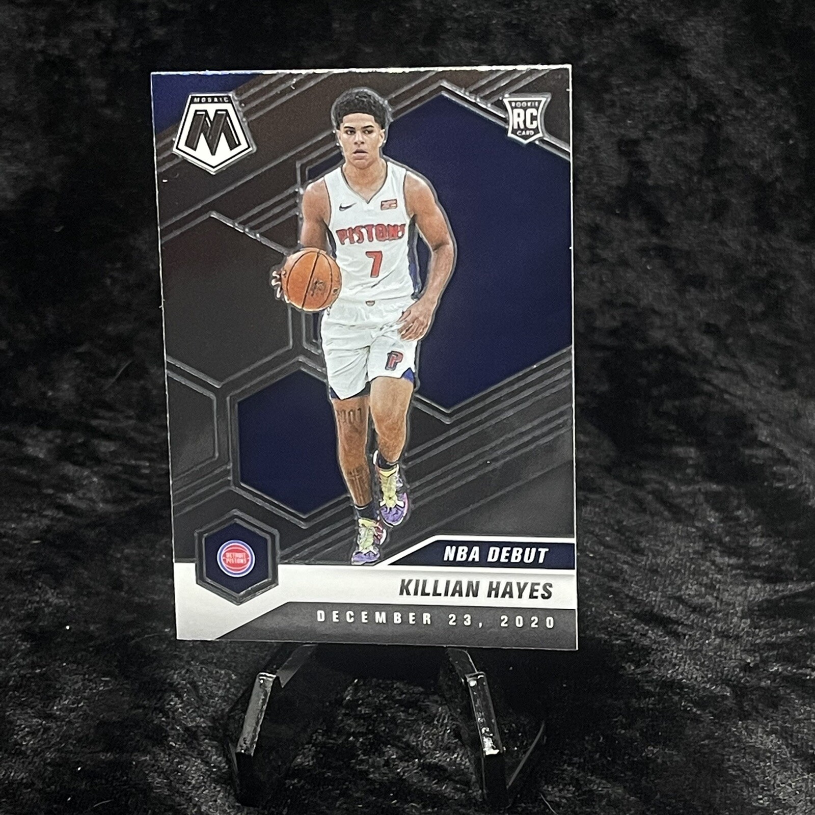 2020-21 Mosaic Basketball Killian Hayes NBA Debut RC Detroit Pistons #270