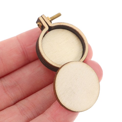 10 Sets Mini Embroidery Stretch Ring Tiny Cross Stitch Hoop Frame - Imagen 8 de 12