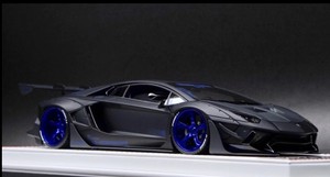 1 18 Davis Giovanni Lamborghini Lb Rendimiento Aventador 2 0 Negro Mate N El Senor Bbr Ebay