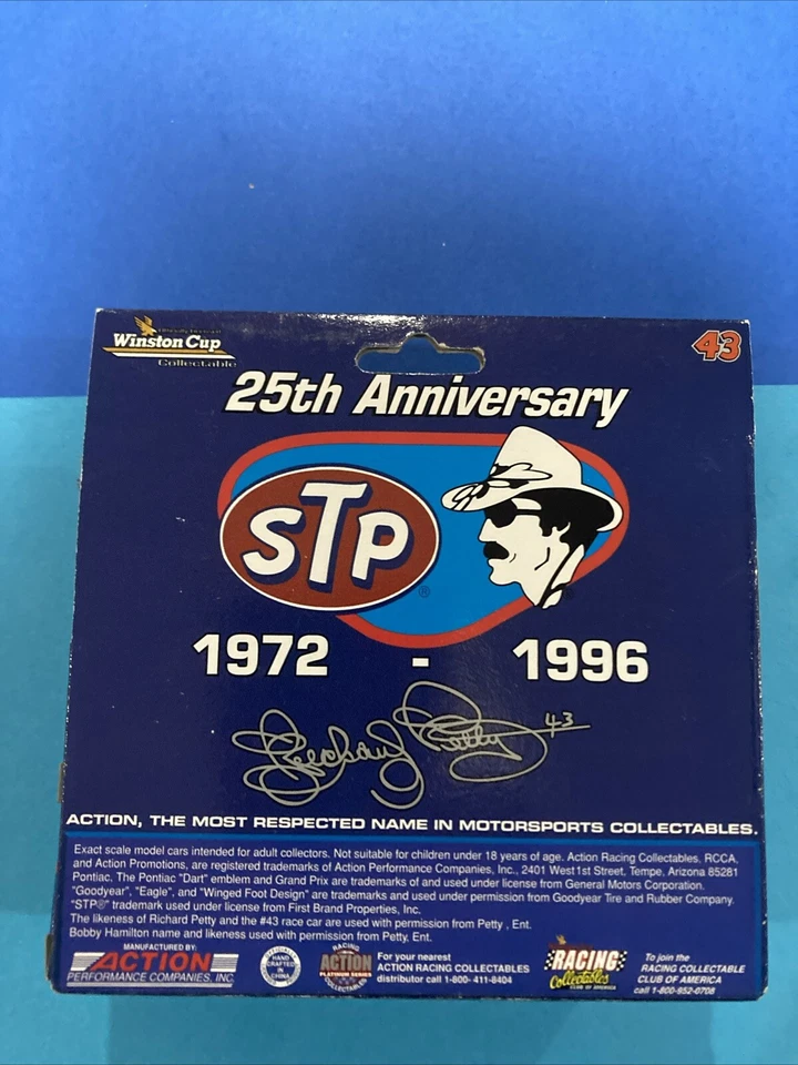 Vintage 1996 Winston Cup Collections #43, Richard Petty, 25th Ann. 1:64, novo na embalagem - Imagem 4 de 4