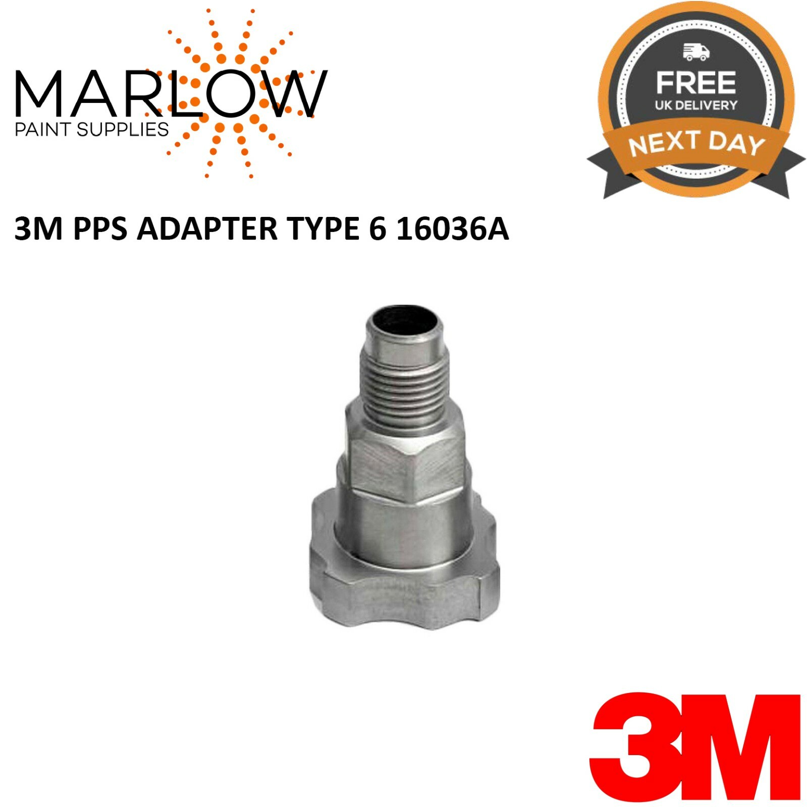 3M 16036A PPS ADAPTER TYPE 6 FOR IWATA W300 , AIR GUNSA AZ3 FITMENT