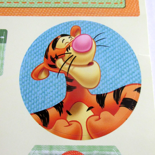 Disney Tigger Sticker Sheet Cardstock Tags Border Winnie The Pooh Sandylion - Picture 7 of 9