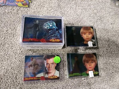 2001 - Star Wars Evolution Cards- Complete Base 90 + Complete Chase C, A, B, P1