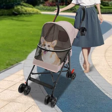 Foldable Lightweight Durable Pet Stroller For small To Medium Pets Dogs And Cats