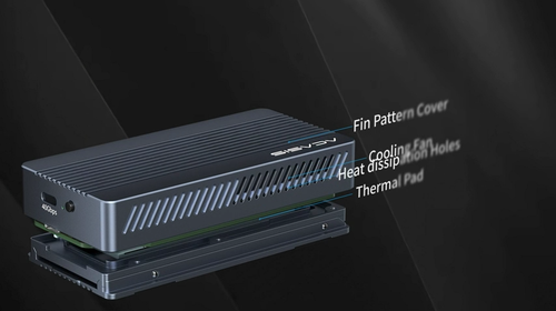 Gabinete SSD Acasis 40 Gbps M.2 NVMe 8 TB Tipo-C Compatible con Thunderbolt 3/4 - Vídeo 1 de 1