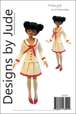 Manga Doll Clothes Sewing Pattern for 13" Agatha Primrose & Revlon Tonner