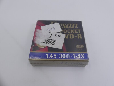 DYSAN MINI DVD 1.4GB 30 MIN. POCKET DVD-R 5 PIECE