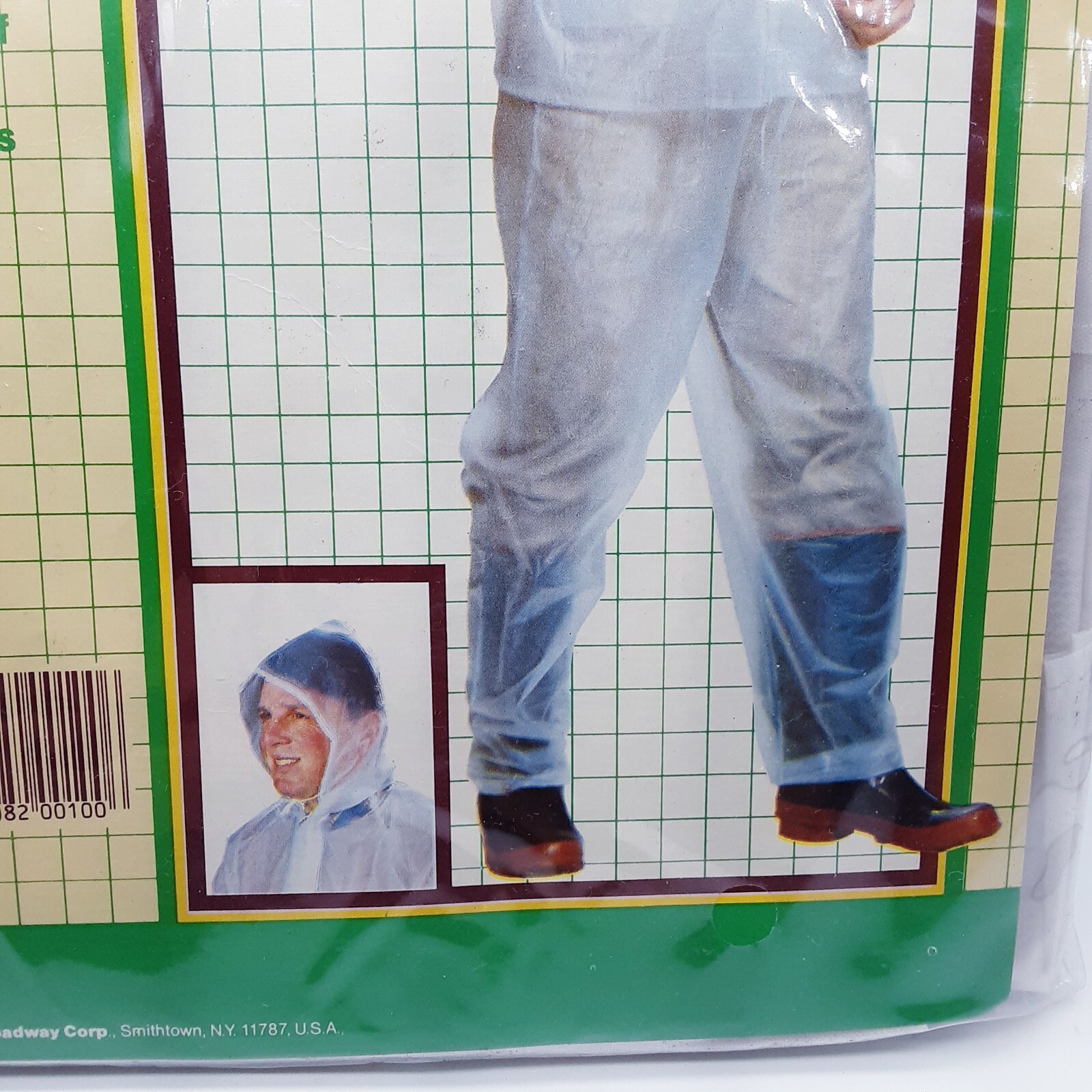 NOS Vintage Academy Broadway Three Piece Rain Suit Waterproof XL Clear Golf NEW