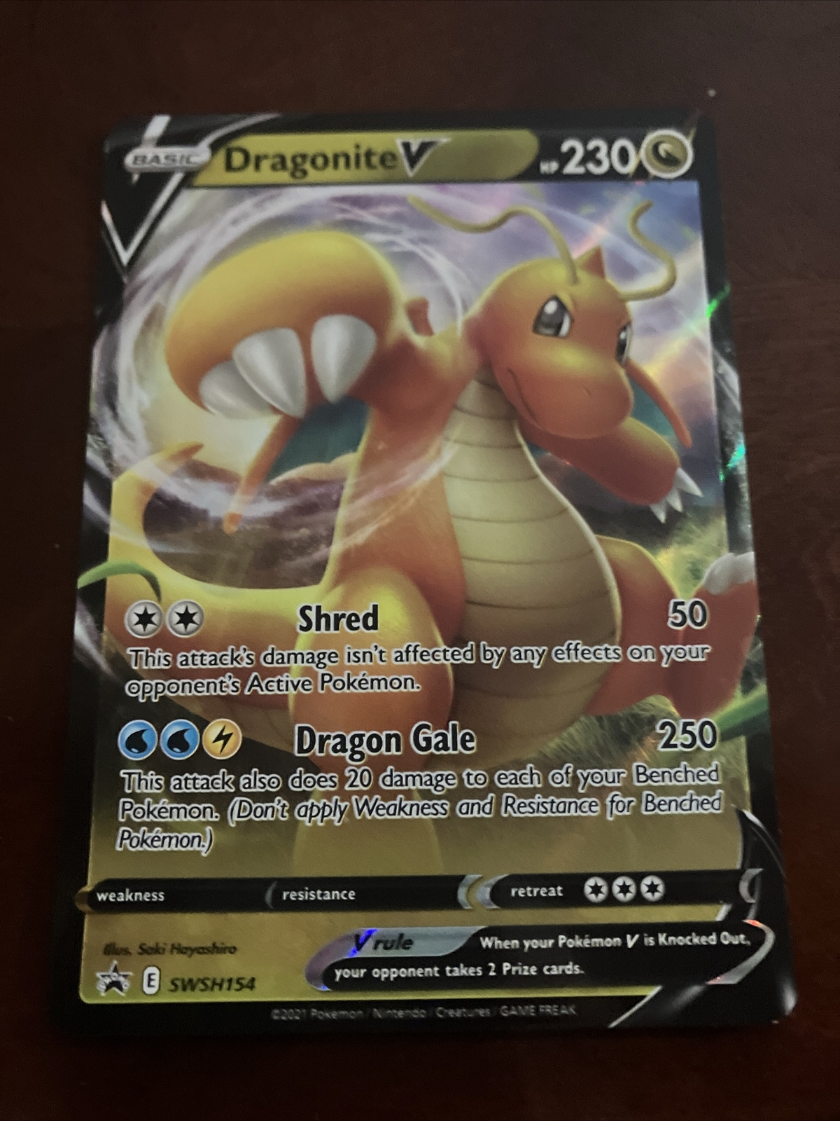 1x Dragonite V - SWSH154 - SWSH Black Star Promos NM-Mint Pokemon SWSH Black Sta