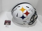 HEATH MILLER PAT FREIERMUTH SIGNED PITTSBURGH STEELERS FS REP AMP HELMET JSA COA — photo 1