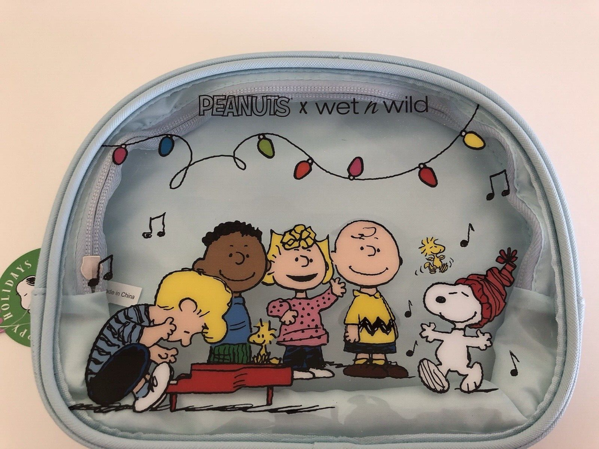 PEANUTS WET'N WILD Snoopy LTD ED Makeup Bag,Brushes & Claus Haus