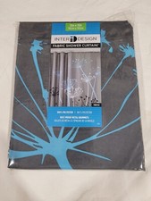 New! InterDesign Thistle Floral Shower Curtai...