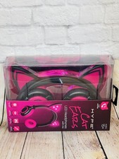 Hype LED Cat Ear Headphones PINK W Mic With In-Line Microphone 15 