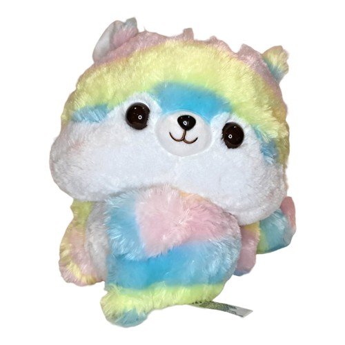 San-X Amuse 12" Rainbow Fuzzy Tail Squirrel Soft Plush Stuffed Animal Toy Kids - Picture 10 of 12