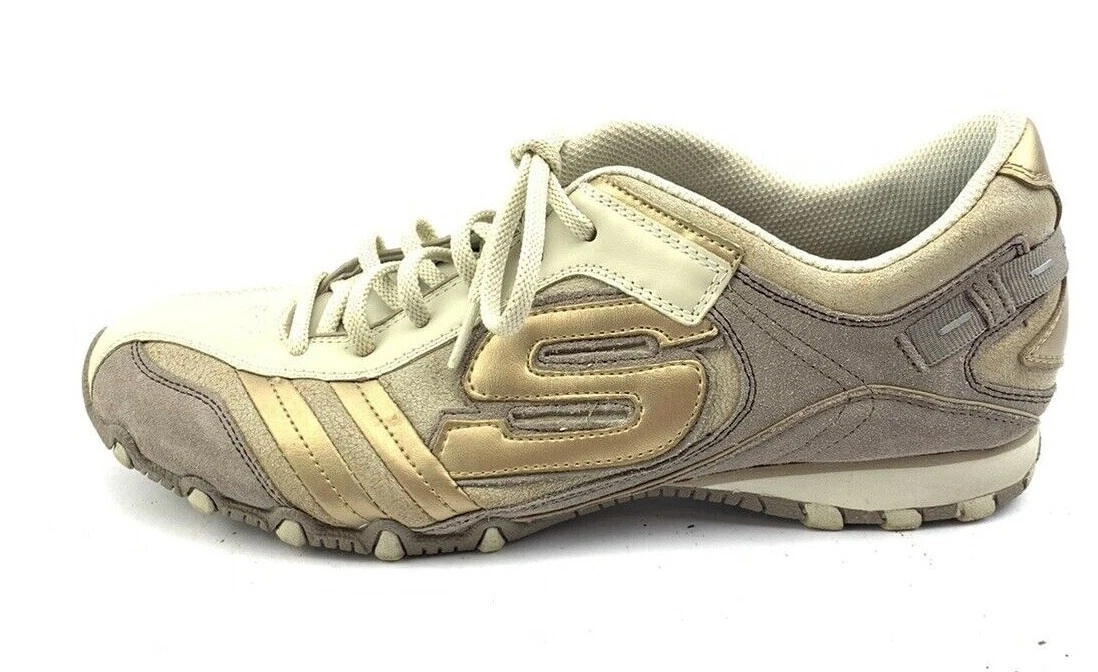SKECHERS LADIES SHOES LOAFERS SNEAKER size 40 UK 7 BEIGE