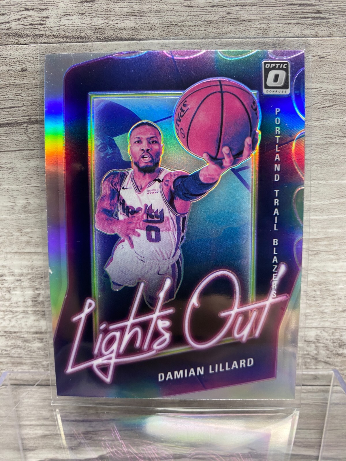 2020-21 Donruss Optic Lights Out Holo #3 Damian Lillard