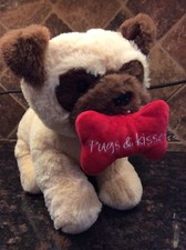 Walgreens Pugs and Kisses 14" Plush PUG dog CLEAN  CUTE