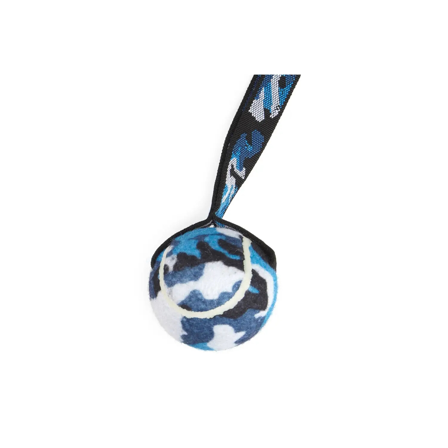Dog Ball on a Rope Ancol Tennis Ball Strap Dog Puppy Toy Chew Fetch Throw Tug