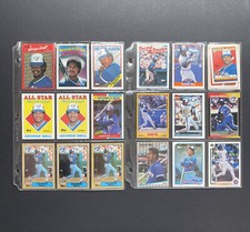 George Bell 40 x HUGE VTG Card LOT 1987-1991 Topps Fleer Score Toronto Blue Jays