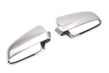 Für Audi A3 8P A4 8E A6 4F ALU Matt Design Spiegel Abdeckung Kappe Gehäuse