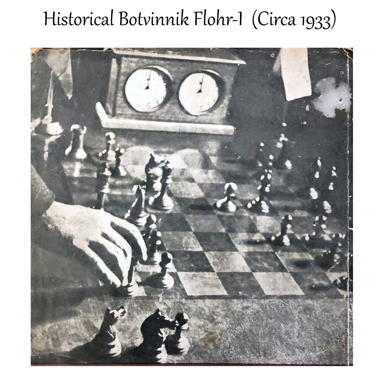 1933 Botvinnik Flohr-I Soviet Golden Rosewood Chess Pieces