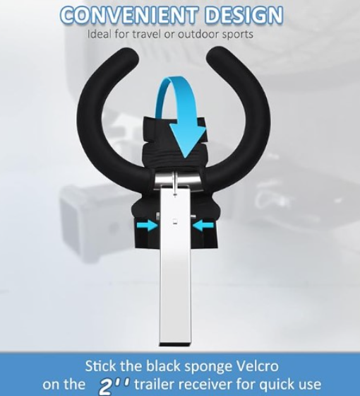 ZZM Portable Stainless Steel Hitch Toilet Seat 2Inch Receiver