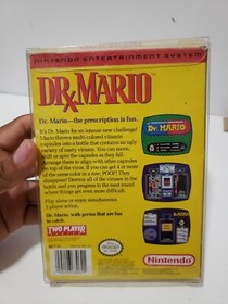 Dr Mario Authentic Nintendo Nes Game & Box Come With Plastic Protector