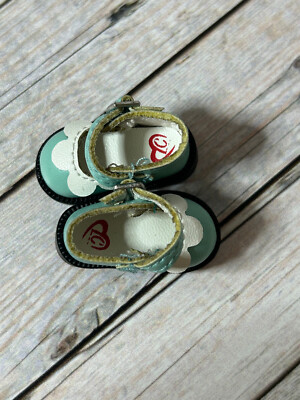 Doll Shoes for 8'' Little Charmings Dolls (Heartstring) light turquoise