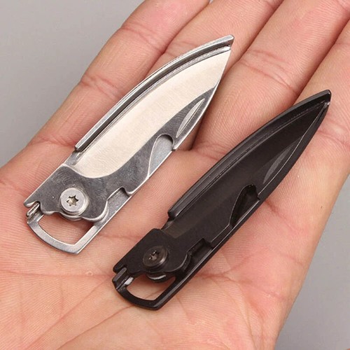 Slim Folding Thin Pocket Knife Lightweight Travel Backpacking EDC Everyday Carry - Picture 8 of 14