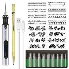 Rechargeable cordless Electric Micro Engraver Pen Mini DIY Engraving Tool Kit...