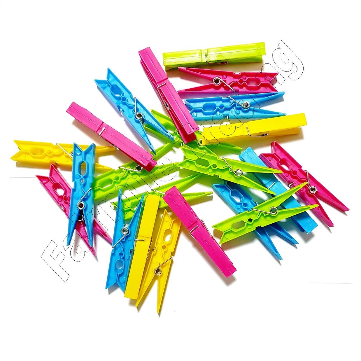 22 Jumbo Plastic Clothes Pegs Clips Washing Line Airer Rotary Dry