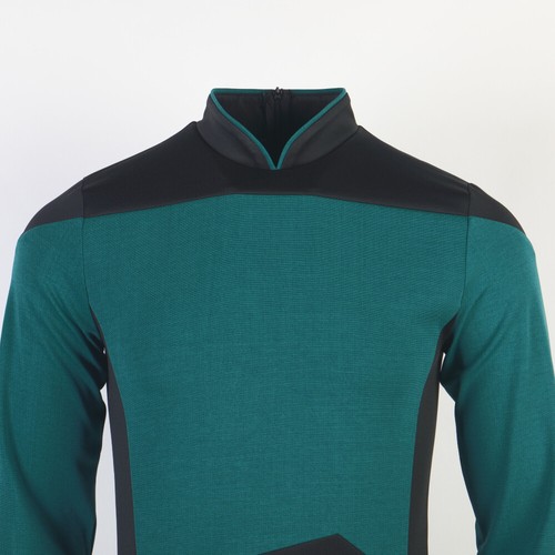 ST The Next Generation Picard Uniformes Rojos TNG Riker Data Camisas Insignia - Imagen 11 de 12