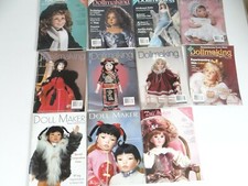 Lot of 11 Dollmaking and Doll Maker Magazines w/ patterns 1995-2004