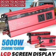 Convertidor 5000W De 12V A 110V/24V A 110V Para Carro Auto inversor de corriente