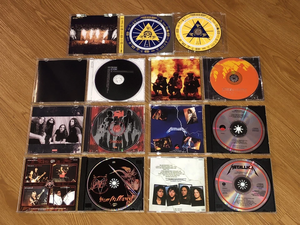 Lot of 7 Heavy Metal Rock CD Albums Metallica Slayer Megadeth Iron Maiden Death Foto 3 de 4