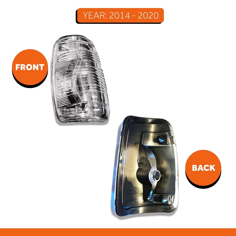 2015-2023 Ford Transit 150 250 espelho luz de seta branca passageiro direito - Imagem 2 de 4