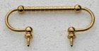 Carriage Clock Handle Brass 3 1/4" x 1 1/4" (83mm x 33mm) New