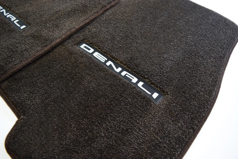 Alfombrillas GMC Sierra Denali doble cabina 1500 bandeja alfombrada marrón cacao 32 oz UpGrade Foto 2 de 4