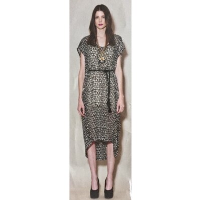 corey lynn calter maxi dress Corey Lynn Calter Long-Sleeve V-Neck Jewel Maxi Shirt Dress
