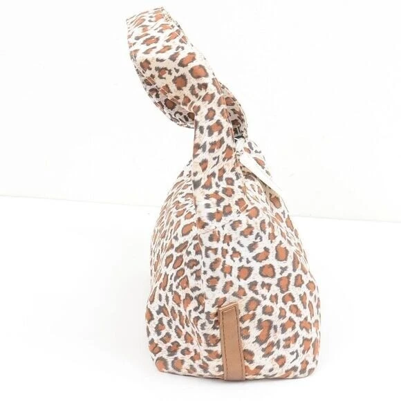 NUEVO CON ETIQUETAS Neiman Marcus HOBO Bolso de Maquillaje Estampado de Leopardo Cartera de Cosméticos Foto 3 de 4