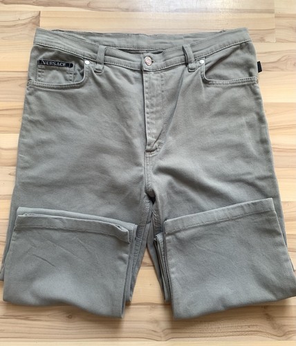 Versace Jeans Couture Talla 35 Hombre Vintage Colores Oliva 100% Algodón - Imagen 8 de 24
