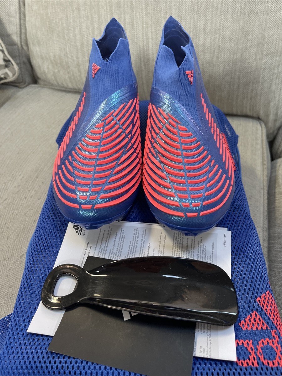 Adidas Predator Edge+ AG Soccer Cleats Size 8 GW9981 Blue 