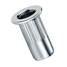 Blindnietmuttern M3-M10 gerändelt Aluminium Offen Flachkopf Nietmuttern Alu