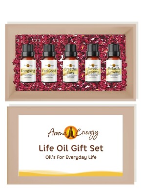Ätherische Öle Geschenkset - Life Oil Pack - Ätherische Öle Geschenkpackung Geschenk Weihnachten
