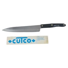 Cutco French Chef Knife 1725 A87 Brown Swirl Handle 9-1/4โ Vintage Made in USA