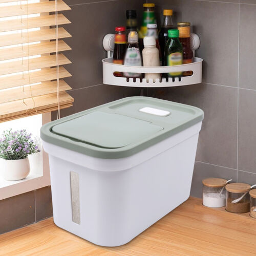 Plastic Cereal Storage Container 10kg Airtight Kitchen Dry Food Rice Beans Box