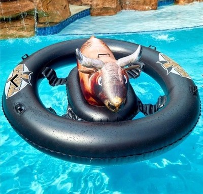 INTEX Inflatabull Bull Riding Rodeo Water Pool Tube 7ft 10''x6ft 5''x 2ft 8''